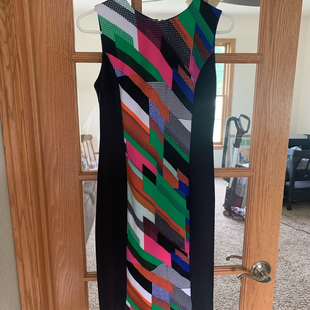 Multicolor Geometric Pattern Dress - image 1